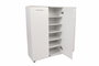 Hanah Home Zapatero Blanco con Dos Cajones
